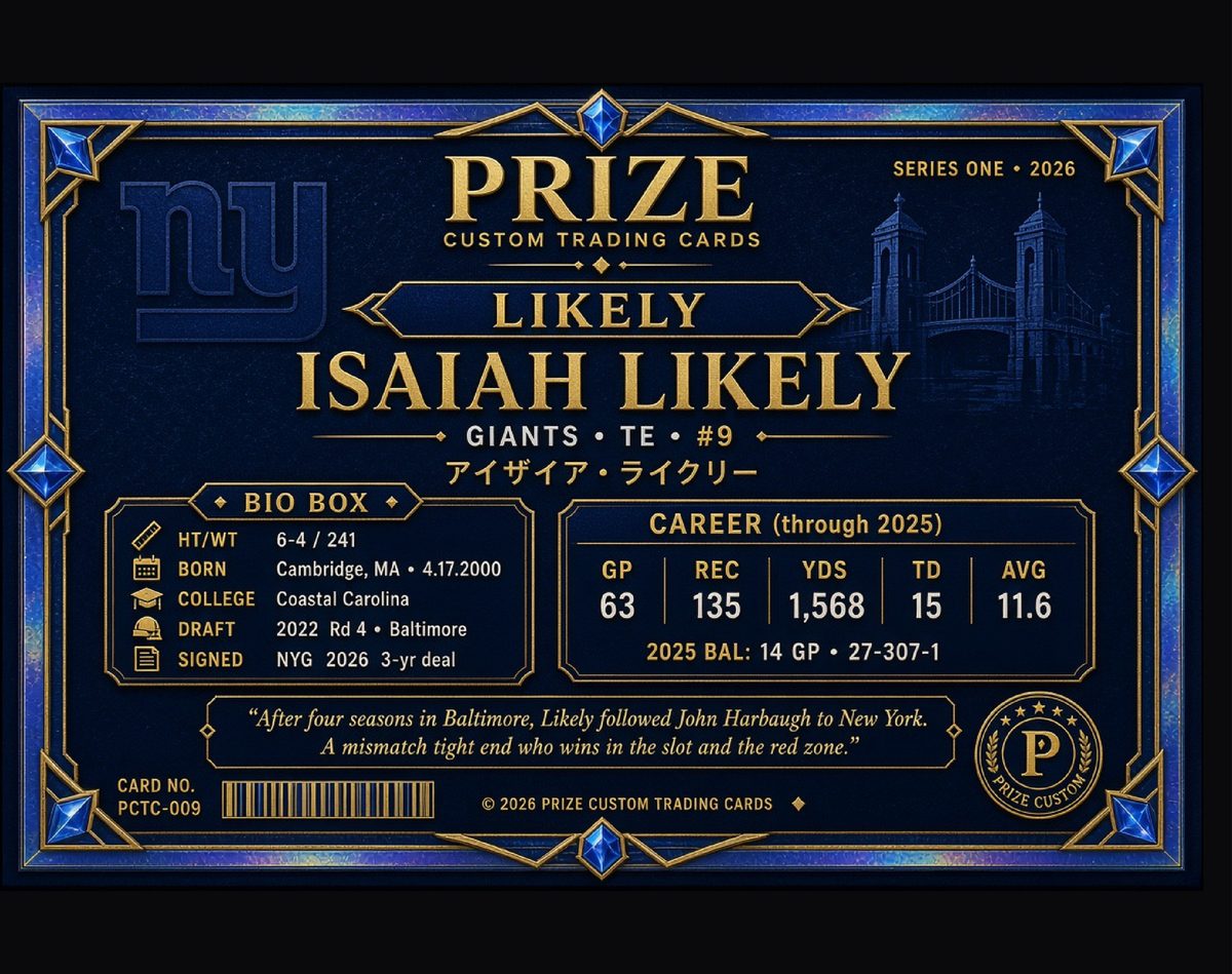 Isaiah Likely — back