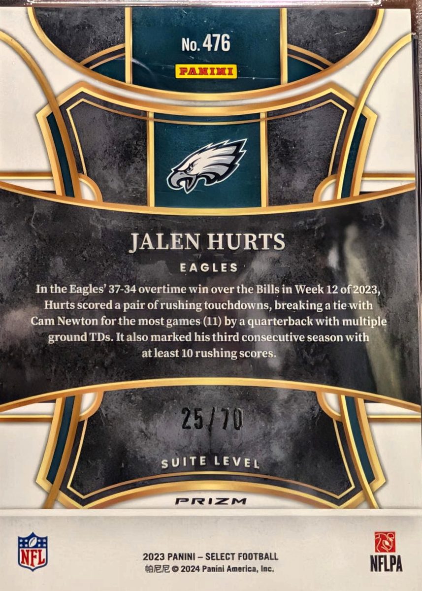 Jalen Hurts — back